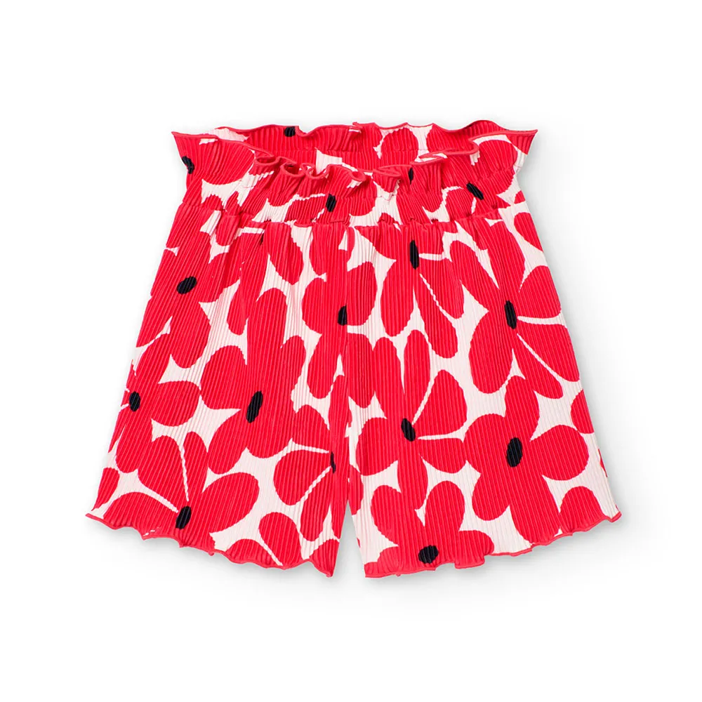Boboli Knit Floral Kurze Hose