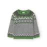 Boboli Knitwear Pullover Jacquard Pullover, Vigore gray, 4Y