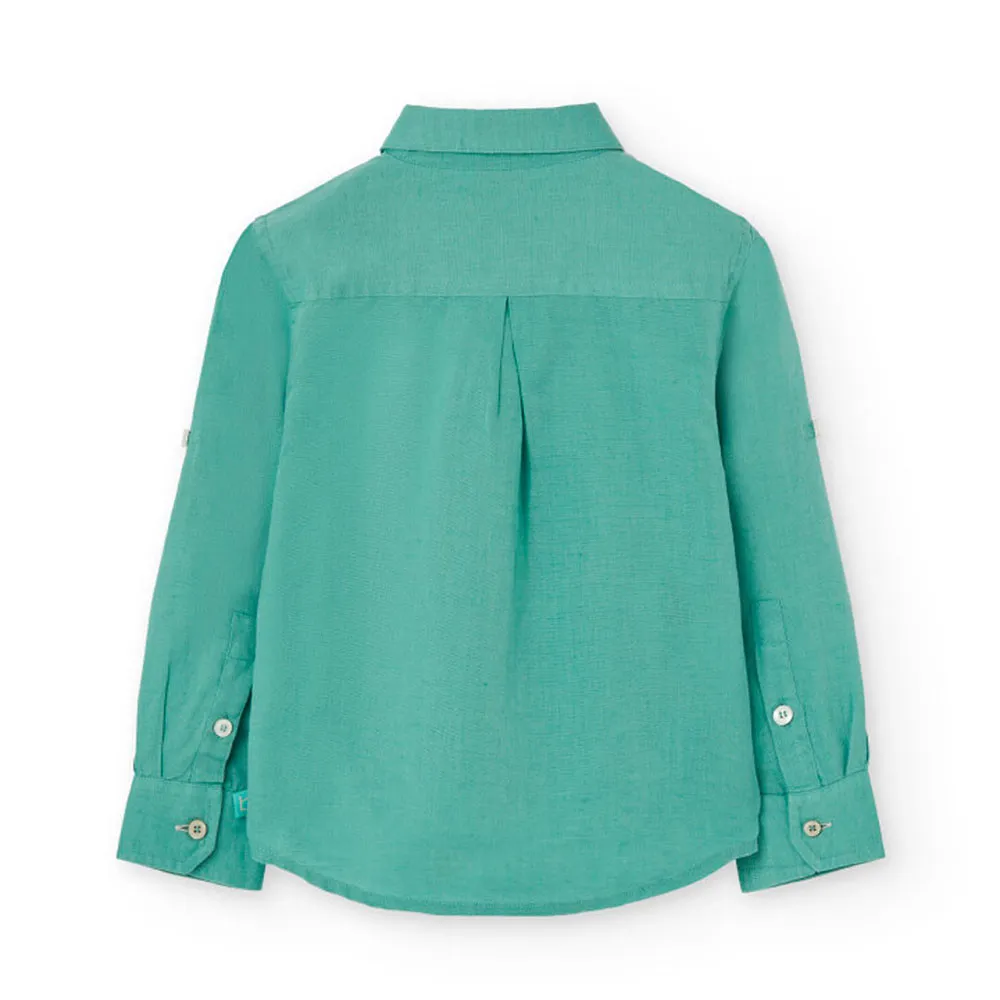 Boboli Linen Langarmhemd Boboli Linen Langarmhemd