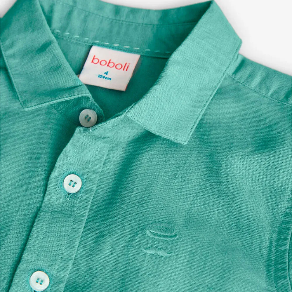 Boboli Linen Langarmhemd Boboli Linen Langarmhemd
