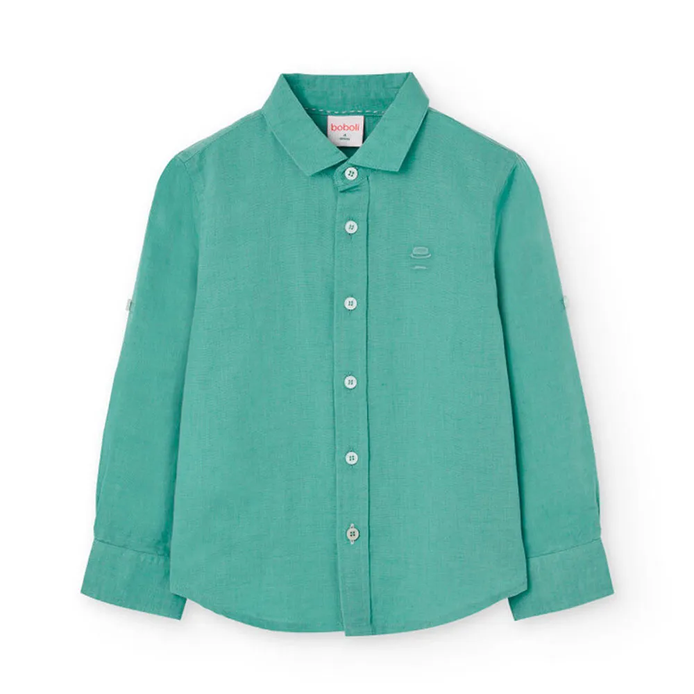 Boboli Linen Langarmhemd Boboli Linen Langarmhemd