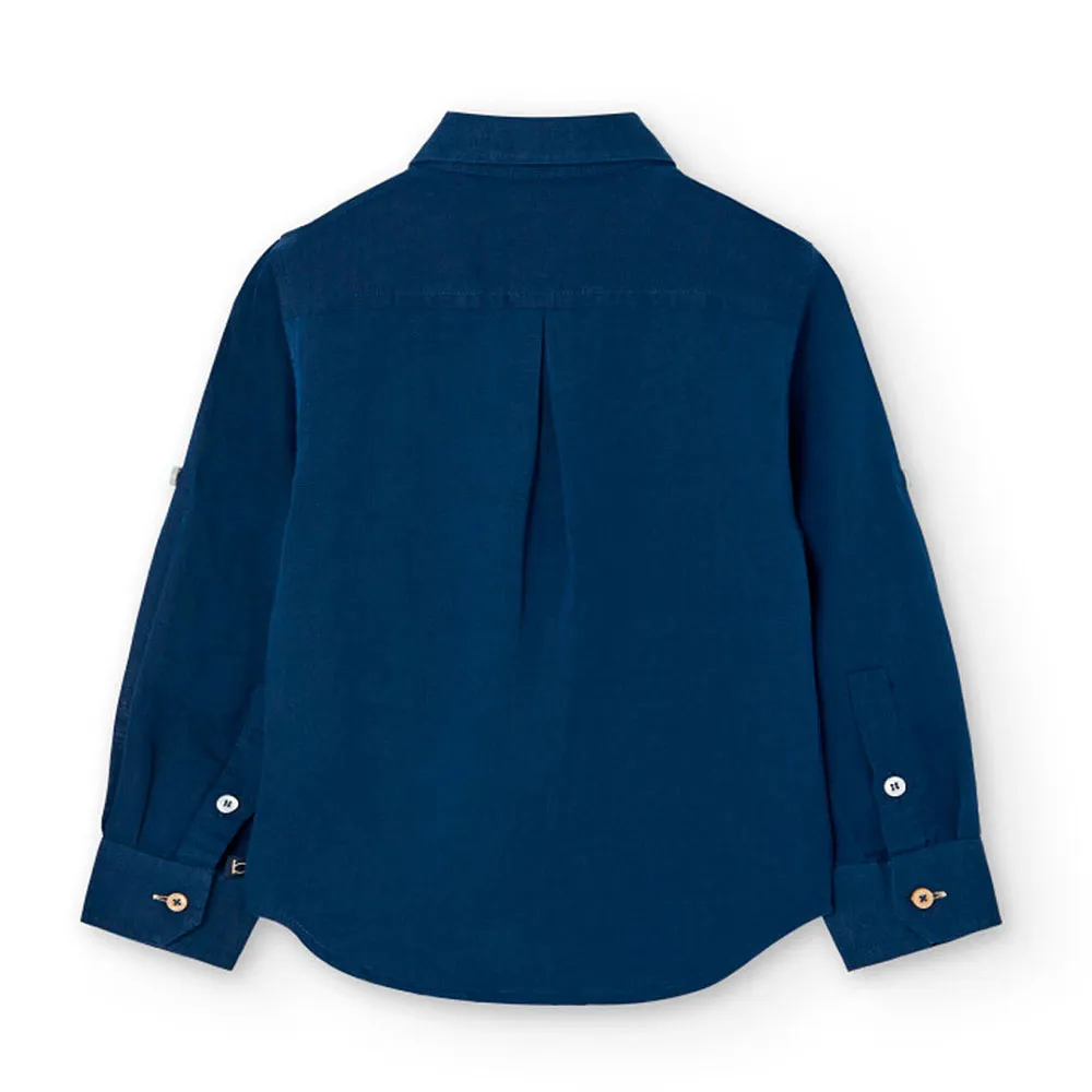 Boboli Linen Langarmhemd Boboli Linen Langarmhemd