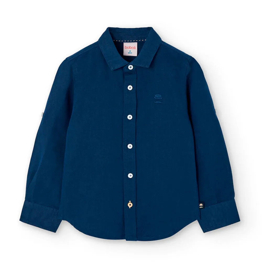 Boboli Linen Langarmhemd Boboli Linen Langarmhemd