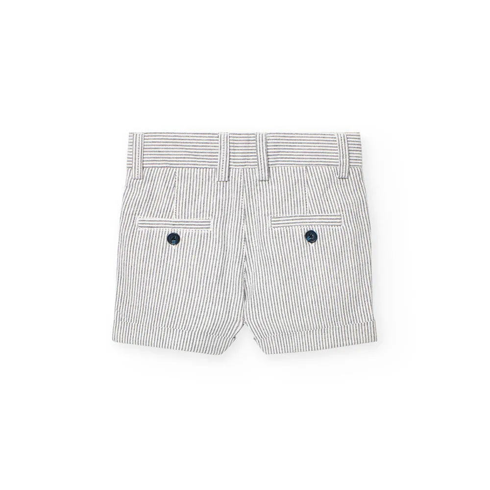 Boboli Oxford Striped Kurze Hose Boboli Oxford Striped Kurze Hose