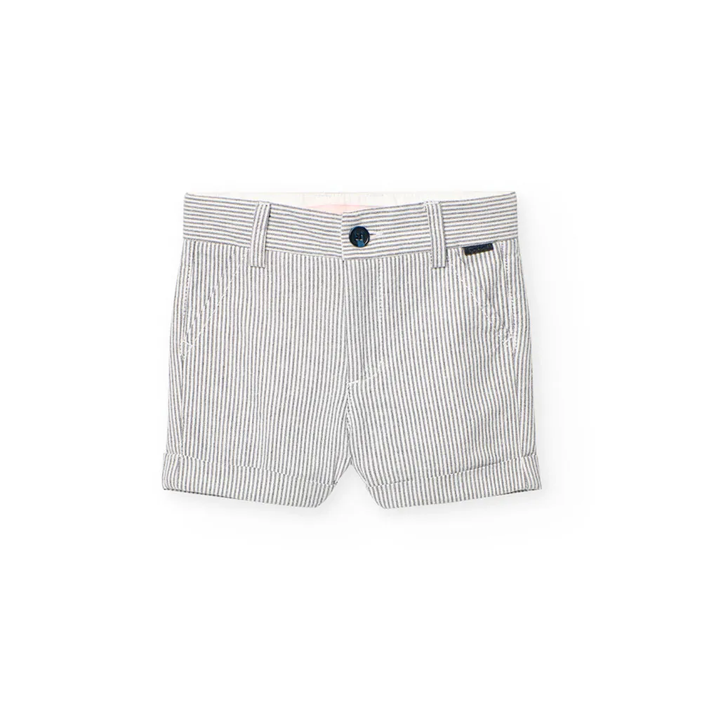 Boboli Oxford Striped Kurze Hose Boboli Oxford Striped Kurze Hose