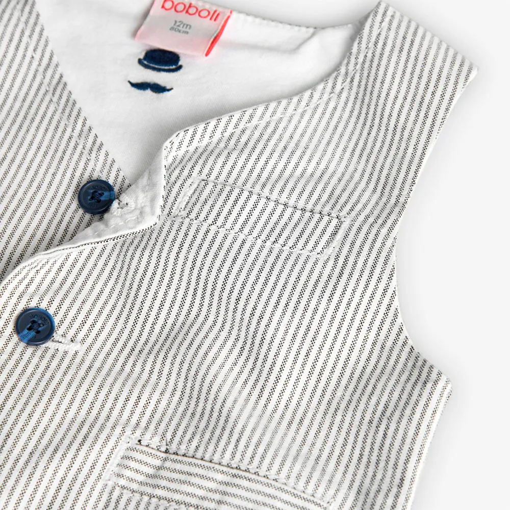 Boboli Oxford Striped Weste Boboli Oxford Striped Weste