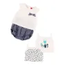Boboli Pack Knit Combined Kurzarm-set, Off white, 0MON