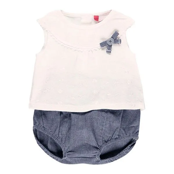 Boboli Pack Knit Combined Kurzarm-set, Off white, 0MON Boboli Pack Knit Combined Kurzarm-set, Off white, 0MON