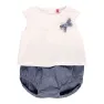 Boboli Pack Knit Combined Kurzarm-set, Off white, 0MON