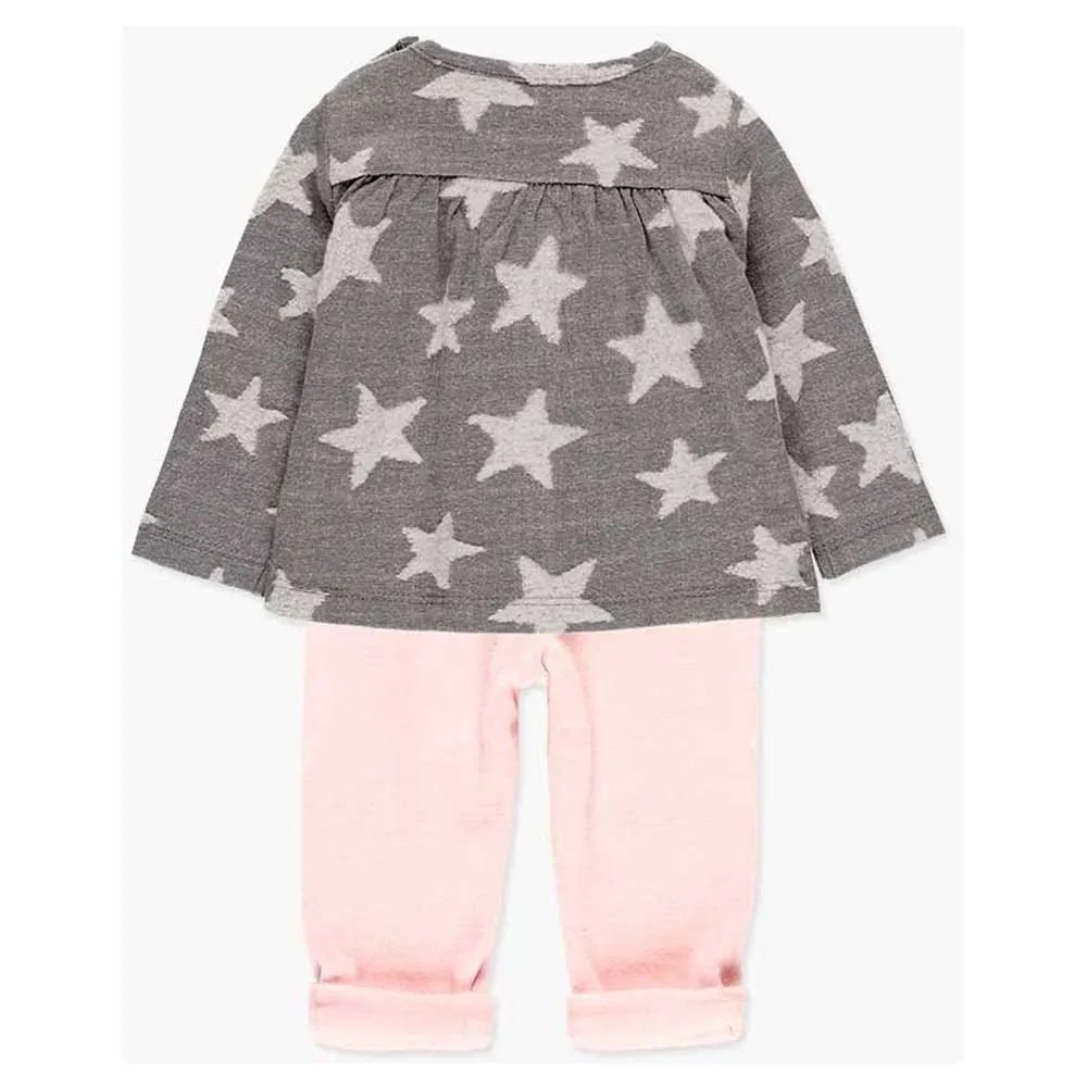 Boboli Pack Knit Combined Langarm-set, Pink, 0MON Boboli Pack Knit Combined Langarm-set, Pink, 0MON