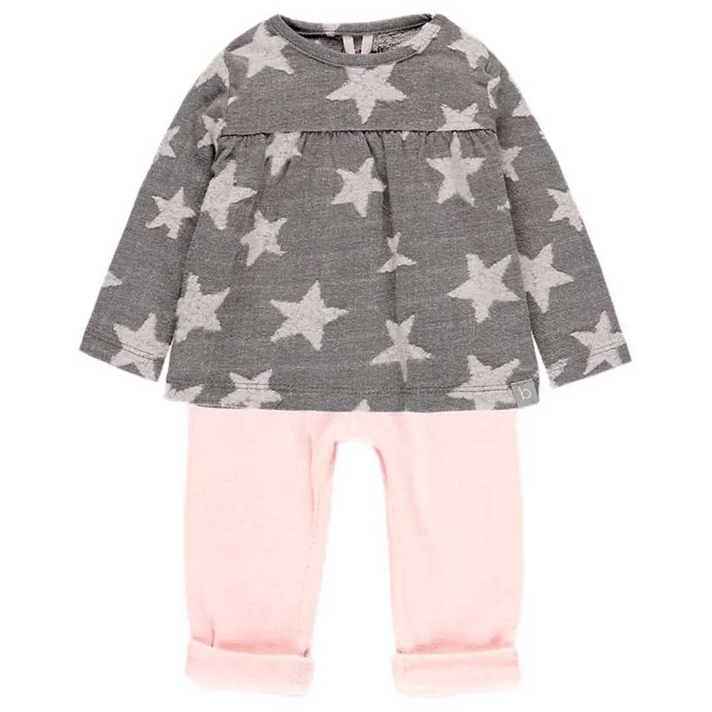 Boboli Pack Knit Combined Langarm-set, Pink, 0MON Boboli Pack Knit Combined Langarm-set, Pink, 0MON