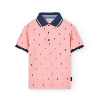 Boboli Pique Printed Kurzarm-poloshirt Boboli Pique Printed Kurzarm-poloshirt