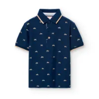 Boboli Pique Printed Kurzarm-poloshirt Boboli Pique Printed Kurzarm-poloshirt