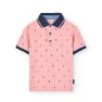 Boboli Pique Printed Kurzarm-poloshirt