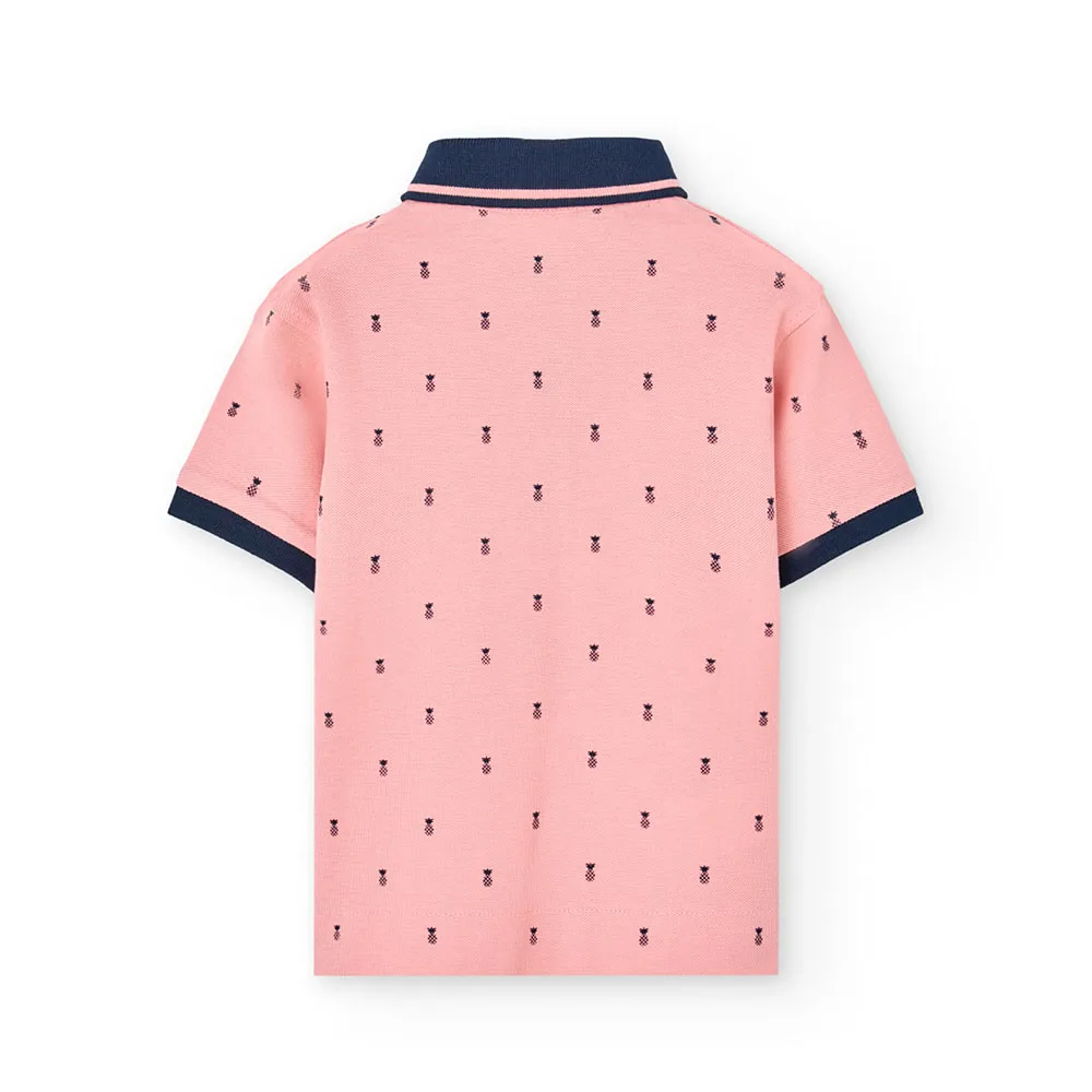 Boboli Pique Printed Kurzarm-poloshirt Boboli Pique Printed Kurzarm-poloshirt