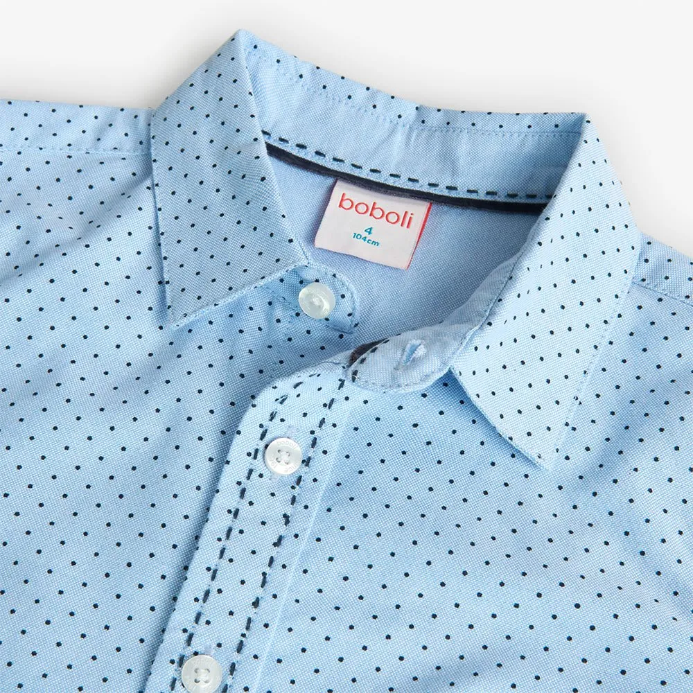 Boboli Polka Dot Langarmhemd Boboli Polka Dot Langarmhemd