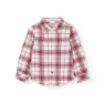 Boboli Poplin Check Langarmhemd