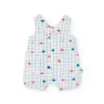Boboli Poplin Dungarees Check Playsuit