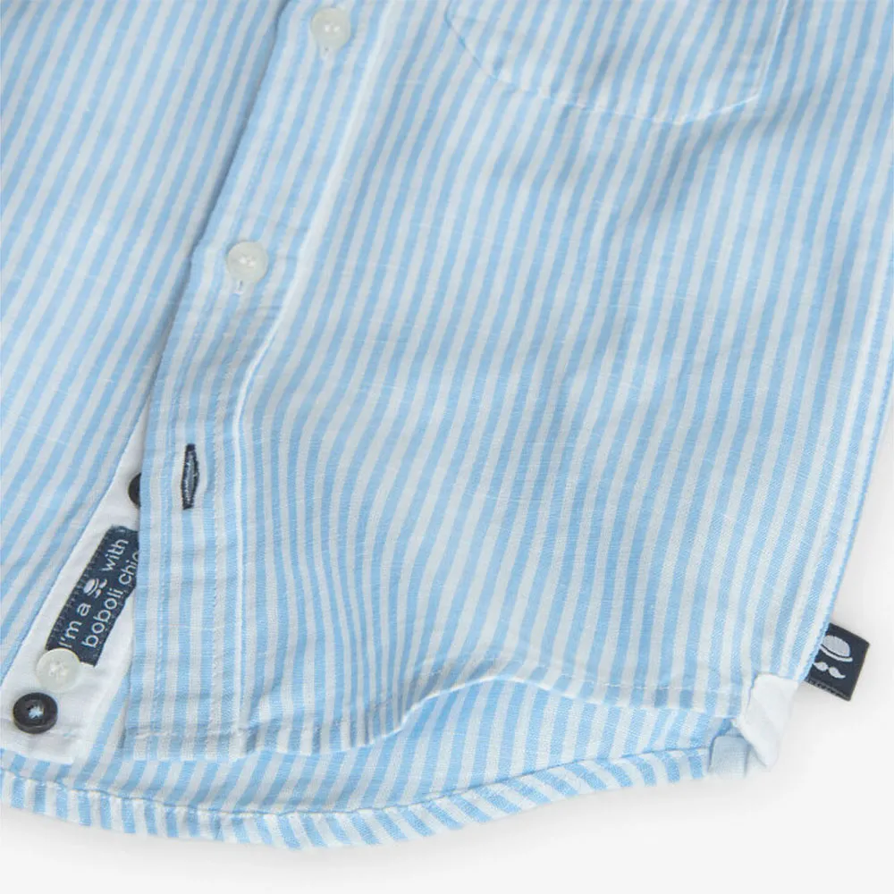 Boboli Poplin Striped Langarmhemd Boboli Poplin Striped Langarmhemd