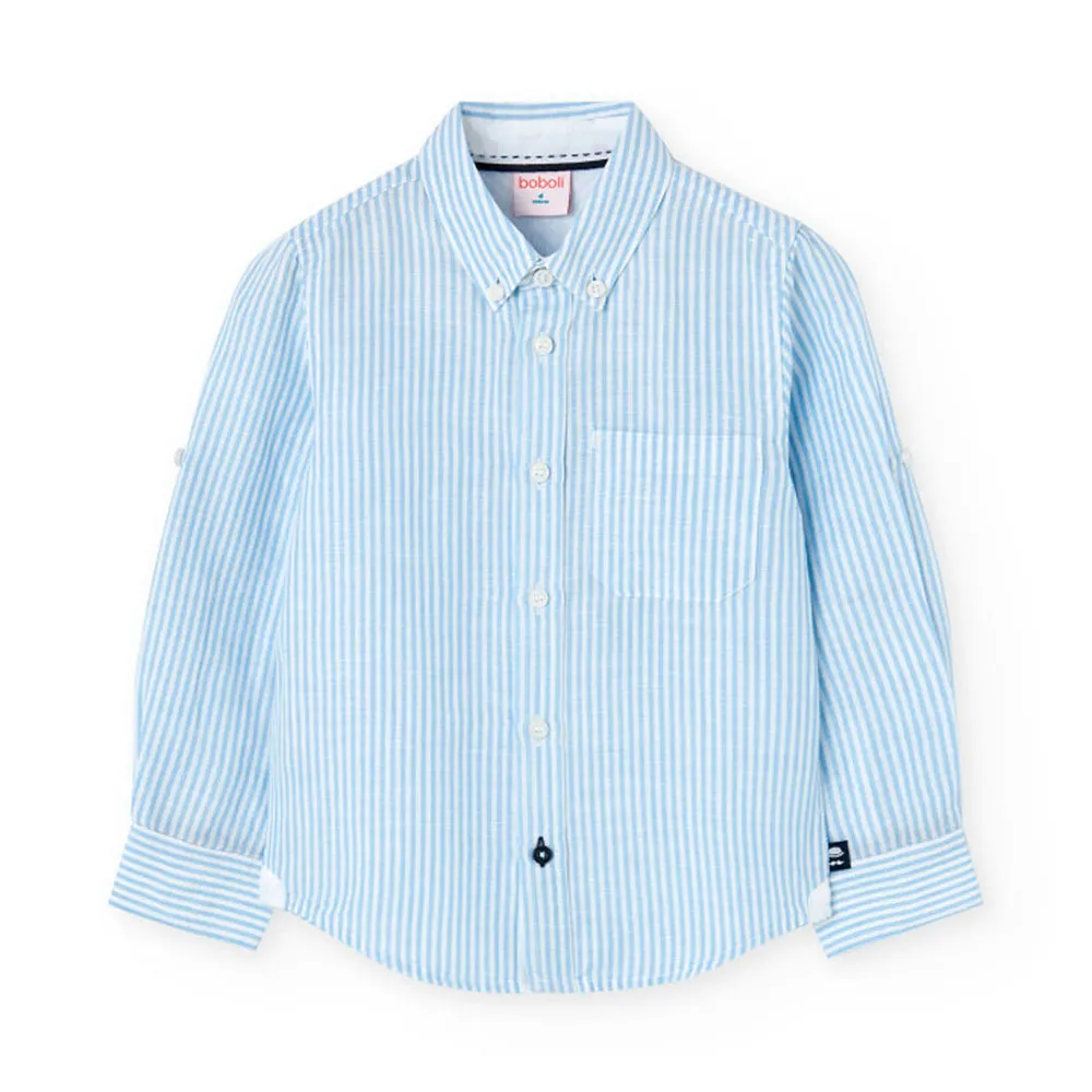 Boboli Poplin Striped Langarmhemd Boboli Poplin Striped Langarmhemd