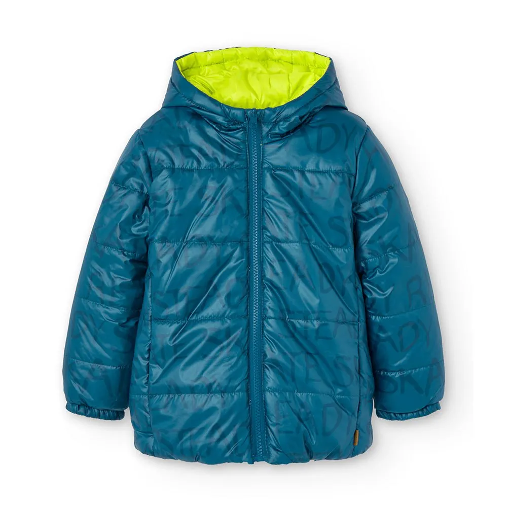 Boboli Reversible Technical Fabric Jacke Boboli Reversible Technical Fabric Jacke