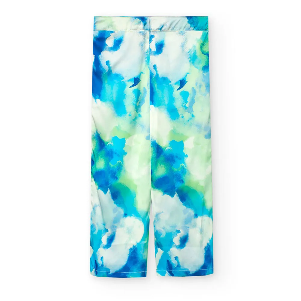 Boboli Satin Printed Hosen Boboli Satin Printed Hosen