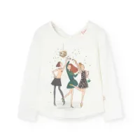 Boboli Stretch Knit Langarm-t-shirt Boboli Stretch Knit Langarm-t-shirt