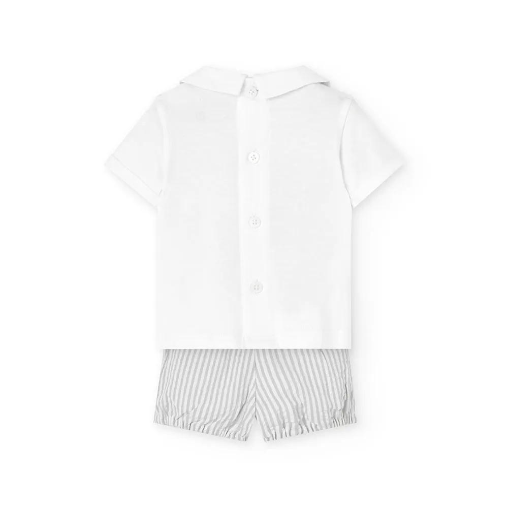 Boboli Striped Kurzarm-set Boboli Striped Kurzarm-set