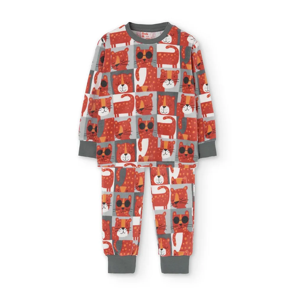 Boboli Velour Schlafanzug Boboli Velour Schlafanzug
