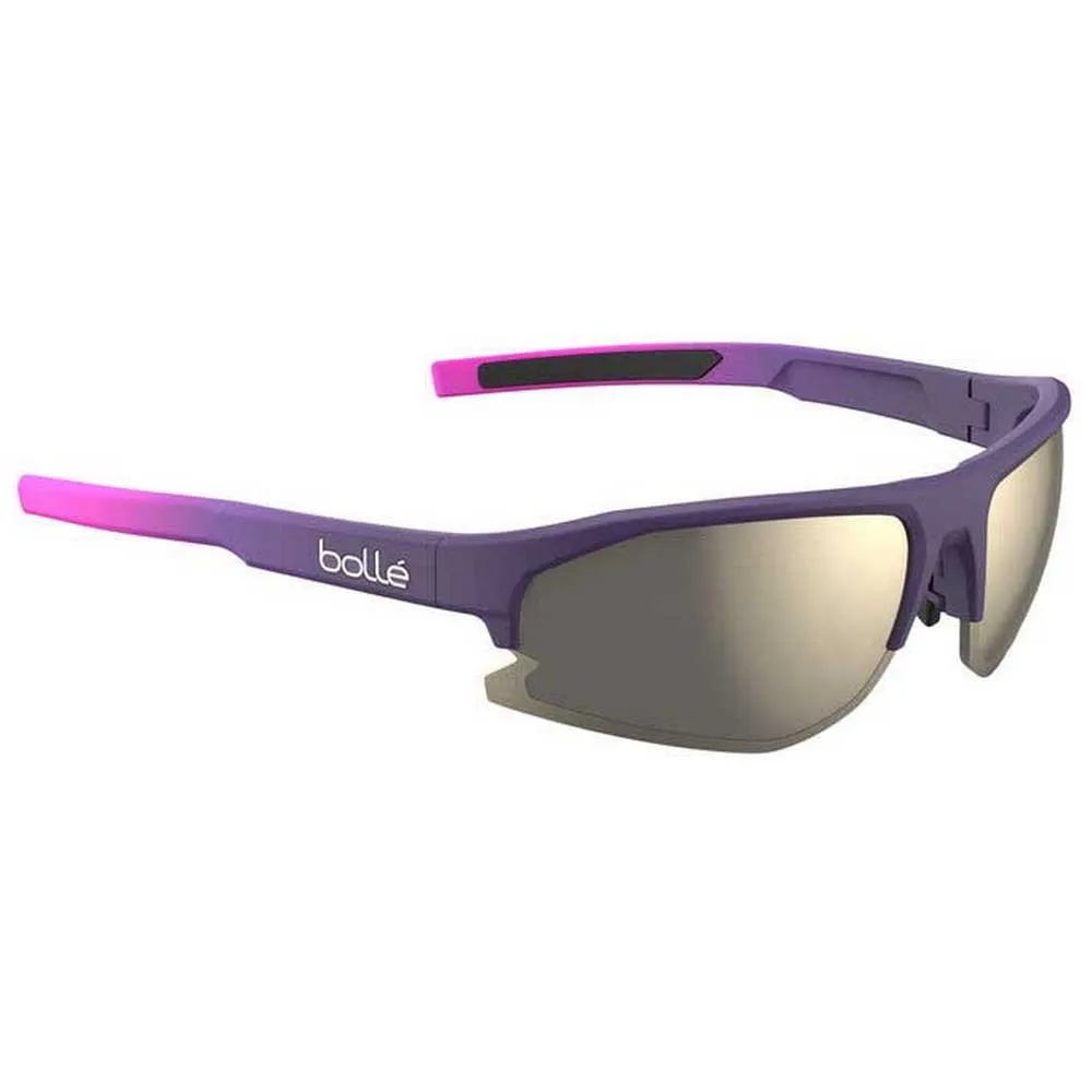 Bollé Bolt 2.0 S Sonnenbrille unisex, Burgundy pink matte, TNS Gold/CAT3