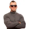 Bollé Falco Polarisierte Sonnenbrille, Black crystal matte, Polarized Volt+ Gun/CAT3