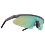 Bollé Micro Edge Photochrome Sonnenbrille, Black frost, Phantom Clear Green Photochromic/CAT1-3