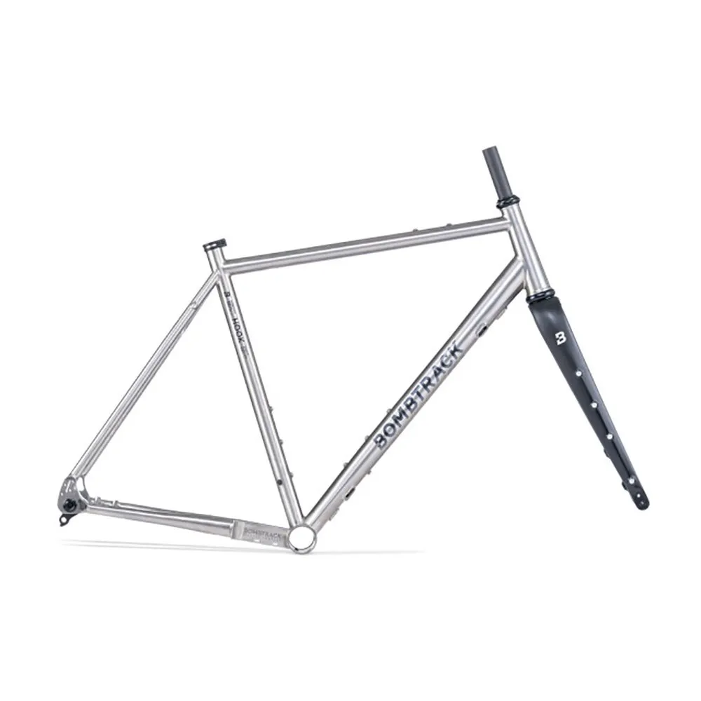 Bombtrack Hook Ext Ti Gravel-rahmen, Titanium / black, 57 Bombtrack Hook Ext Ti Gravel-rahmen, Titanium / black, 57