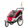Bonin Ncab Dlx Fahrradanhänger, Red / grey / black, Max 40kg