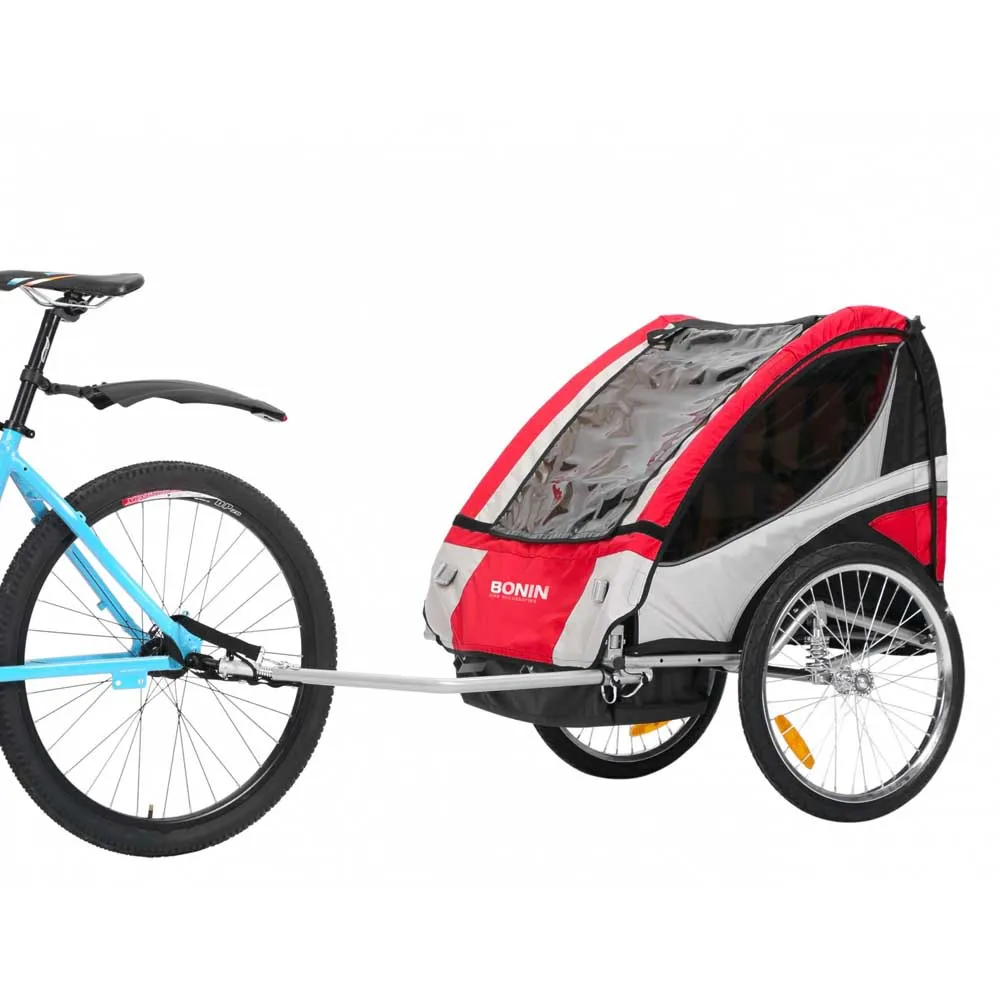 Bonin Ncab Dlx Fahrradanhänger, Red / grey / black, Max 40kg Bonin Ncab Dlx Fahrradanhänger, Red / grey / black, Max 40kg