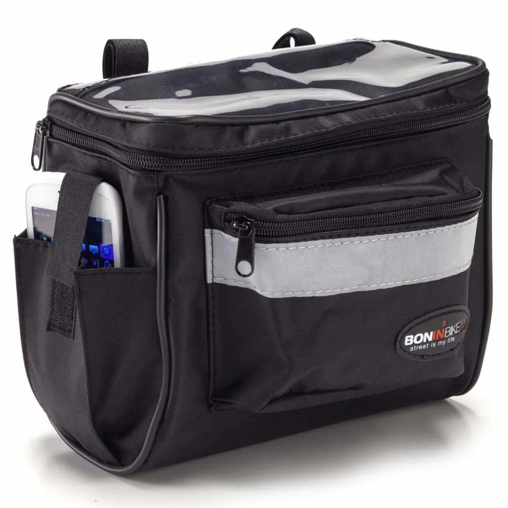 Bonin Reflective Lenkertasche, Black, One Size Bonin Reflective Lenkertasche, Black, One Size