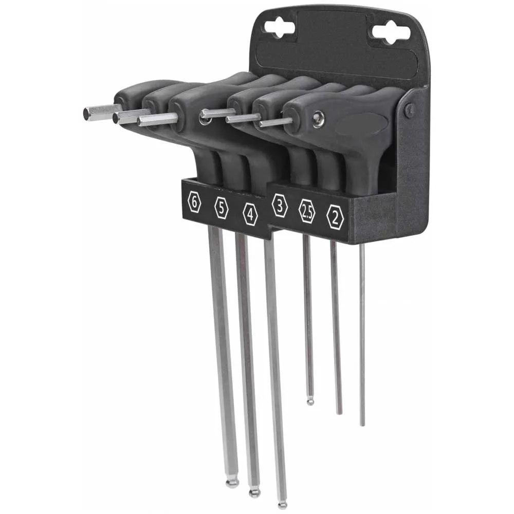 Bonin Satz Mit 6 Inbusschlüsseln Mit Griff, Black, 2-6mm Bonin Satz Mit 6 Inbusschlüsseln Mit Griff, Black, 2-6mm