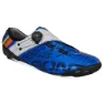 Metallic blue / white