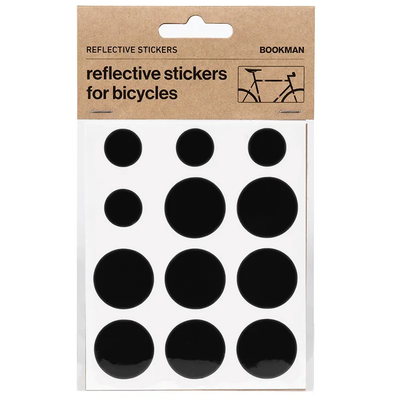 Bookman Reflektierendes Stickerset Lo Unisex, schwarz, TU