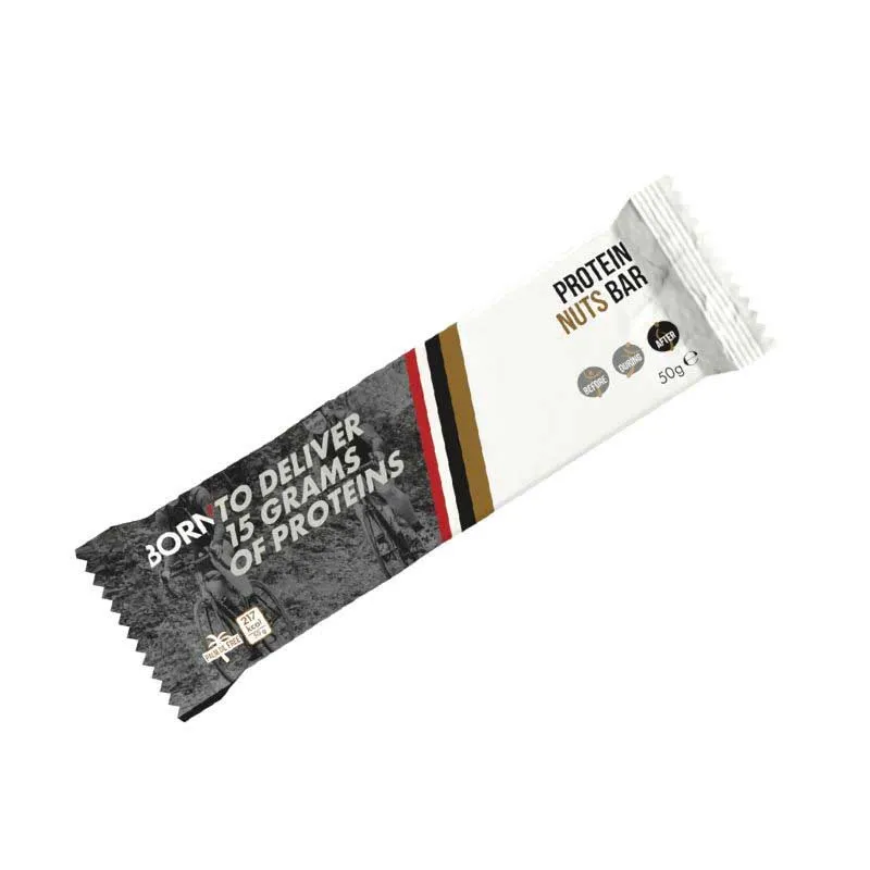 BORN Proteinriegelbox Nüsse 50gr 15 Einheiten, Black, One Size BORN Proteinriegelbox Nüsse 50gr 15 Einheiten, Black, One Size
