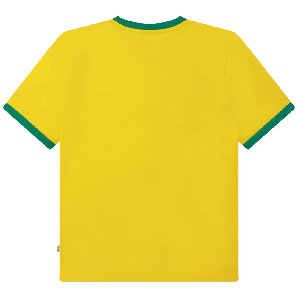 Boss J25m08 Kurzarm-t-shirt, Yellow, 4Y Boss J25m08 Kurzarm-t-shirt, Yellow, 4Y