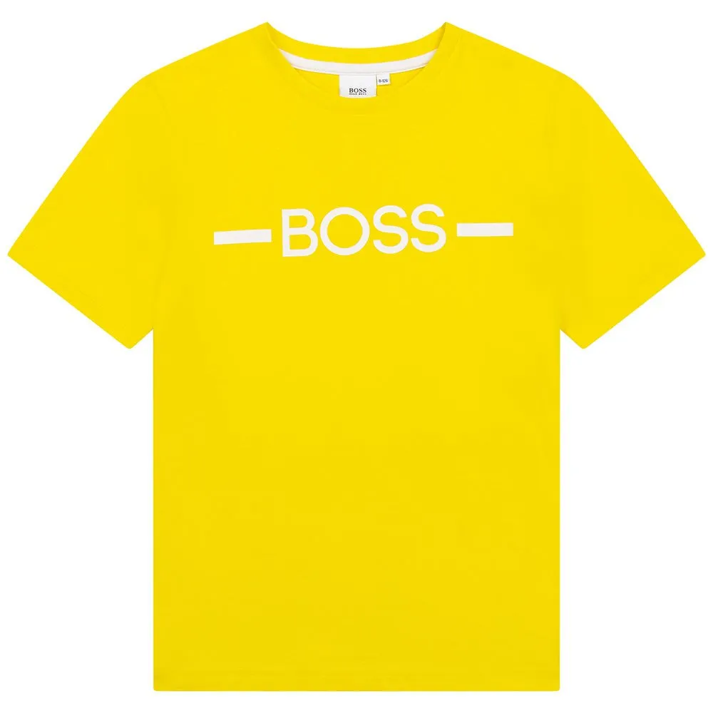 Boss J25n29 Kurzarm-t-shirt, Yellow, 16Y Boss J25n29 Kurzarm-t-shirt, Yellow, 16Y