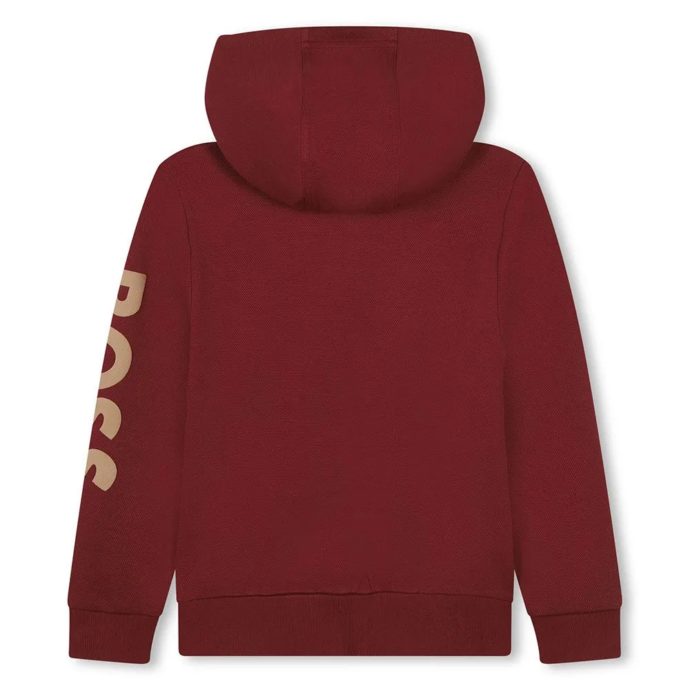 Boss J51127 Kapuzenpullover, Bordeaux, 4Y Boss J51127 Kapuzenpullover, Bordeaux, 4Y