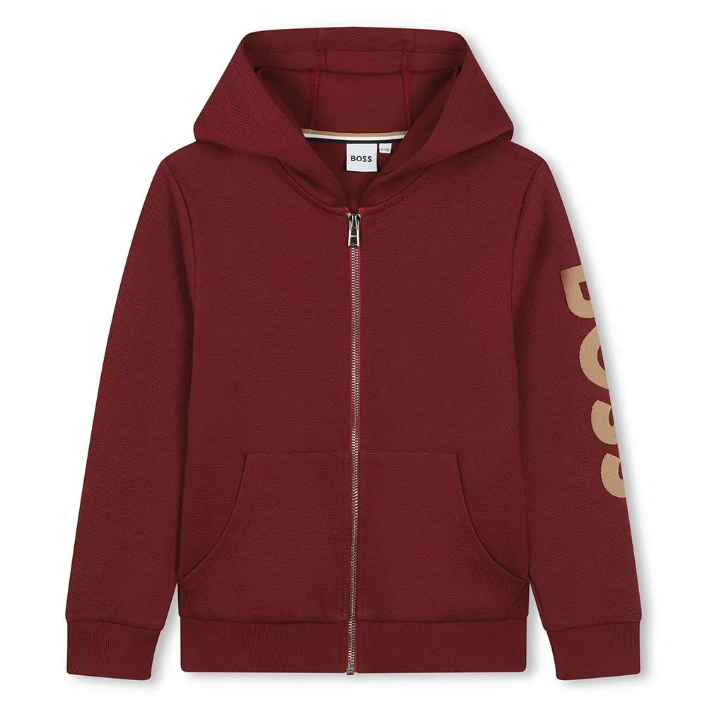 Boss J51127 Kapuzenpullover, Bordeaux, 4Y Boss J51127 Kapuzenpullover, Bordeaux, 4Y
