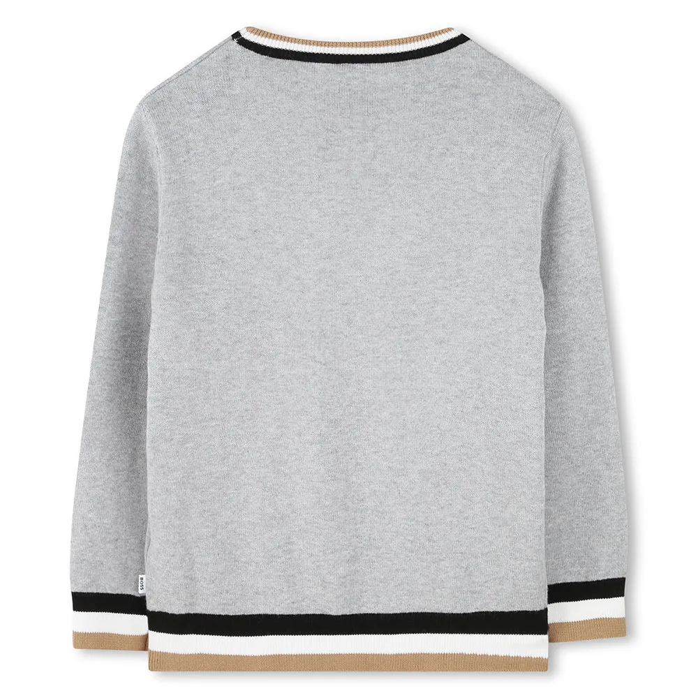 Boss J51178 Pullover, Chine gray, 4Y Boss J51178 Pullover, Chine gray, 4Y