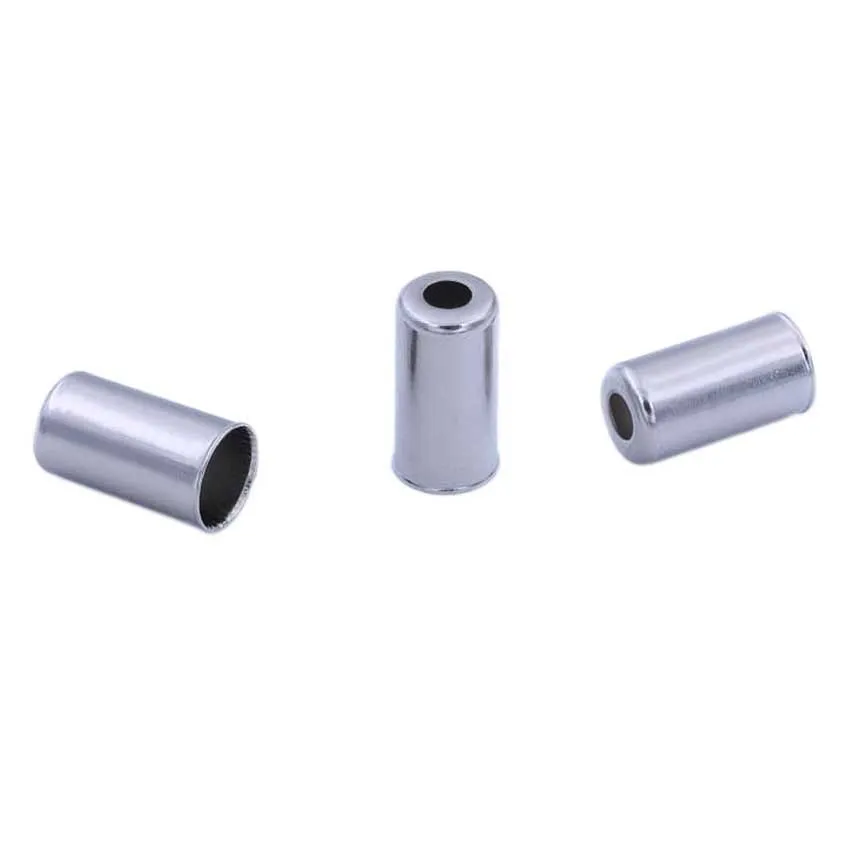 BRAKCO 4.3 Mm Brass Schaltzugterminal 200 Einheiten, Silver, One Size BRAKCO 4.3 Mm Brass Schaltzugterminal 200 Einheiten, Silver, One Size