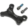 BRAKCO Adapter für MTB-Scheibenbremsen, der den Standard-Bremssattel auf eine Gabel mit Scheibe und auf einen Rahmen erhöht Ashima Unisex, schwarz, 160/180mm