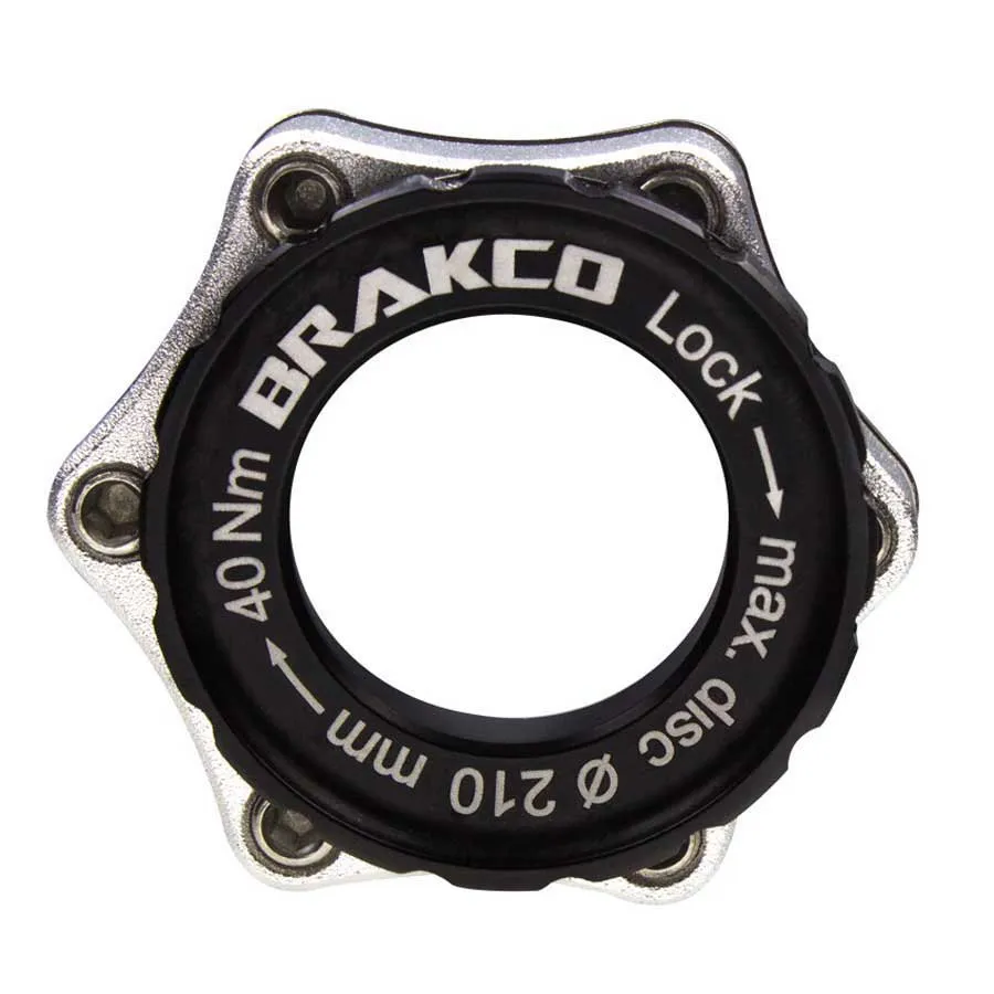 BRAKCO Centerlock Bremsscheibenadapter Für Fahrrad, Black, One Size BRAKCO Centerlock Bremsscheibenadapter Für Fahrrad, Black, One Size