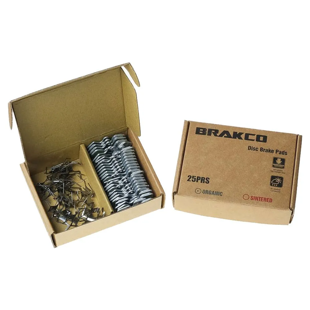 BRAKCO Silent Mineral Shimano Deore Scheibenbremsbeläge 25 Einheiten, Multicolor, One Size BRAKCO Silent Mineral Shimano Deore Scheibenbremsbeläge 25 Einheiten, Multicolor, One Size