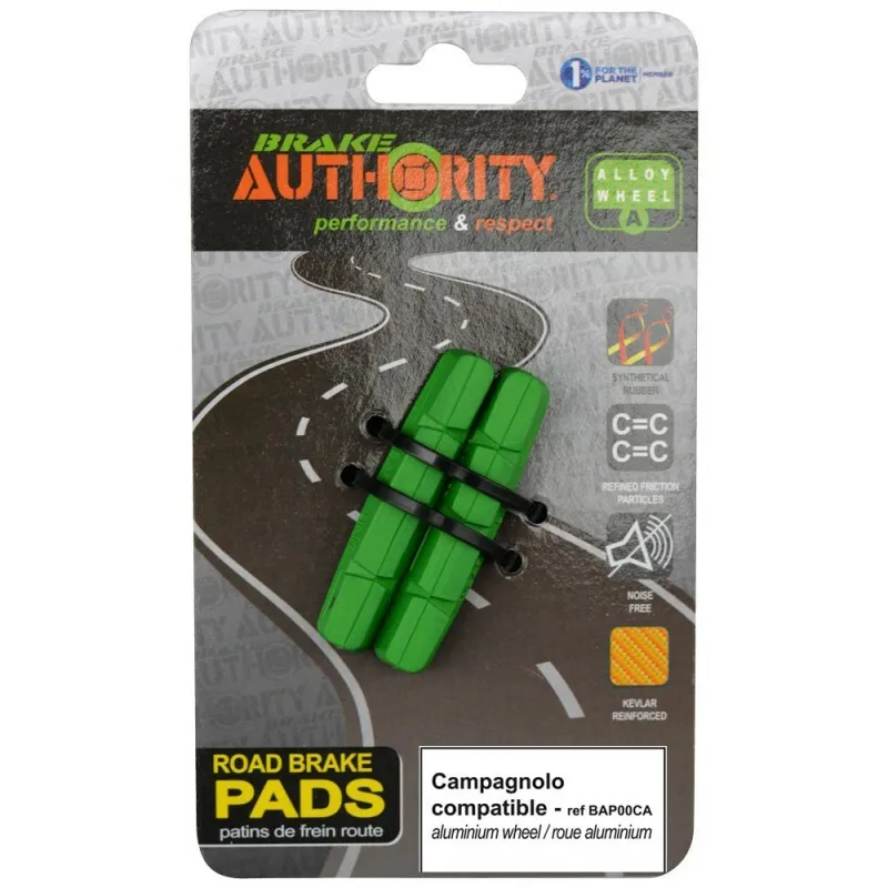 Brake Authority Alu-Bremsschuh campagnolo Unisex, grün, TU